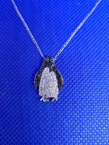 925 sterling silver penguin - silver,